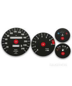 BMW Z1 (1988-1991) – Gauge Faces – Black