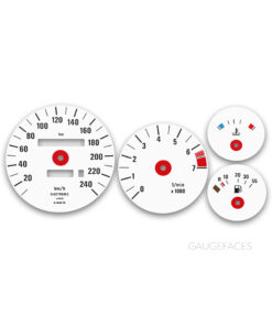 BMW Z1 (1988-1991) – Gauge Faces – White