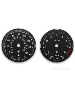 BMW Z4 E89 (2009-2016) – Gauge Faces – Black