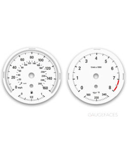 BMW Z4 E89 (2009-2016) – Gauge Faces – White
