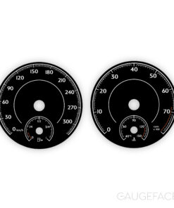 Bentley Bentayga (2016-2020) Instrument Gauge Faces – 300 km/h – Black