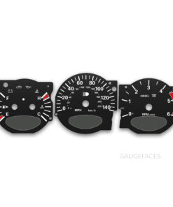 Chrysler PT Cruiser (2000-2010) – Gauge Faces – Black