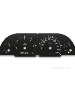 Chrysler Voyager III (1995–2000) – Gauge Faces – Black