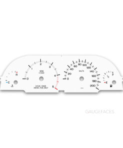 Chrysler Voyager III (1995–2000) – Gauge Faces – White