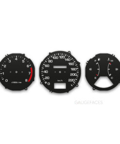 Honda Accord III (1985-1989) – Gauge Faces – Black
