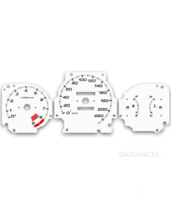 Honda CR-V RD1 RD2 (1995-2001) – Gauge Faces – White