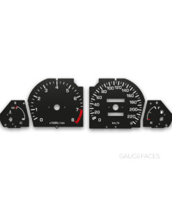 Honda CRX EF (1987-1991) – Gauge Faces – Black