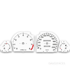 Honda CRX EF (1987-1991) – Gauge Faces – White