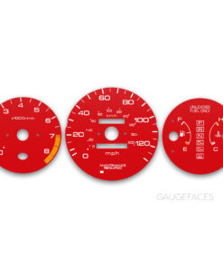 Honda Civic EK Si EM1 (1996-2000) – Gauge Faces – Red
