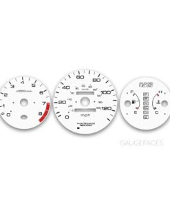 Honda Civic EK Si EM1 (1996-2000) – Gauge Faces – White