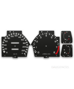 Honda Concerto (1988-1995) – Gauge Faces – Black