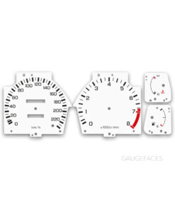 Honda Concerto (1988-1995) – Gauge Faces – White