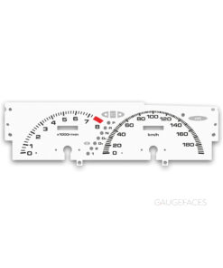 Honda Prelude IV BA8, BA9, BB1, BB2, BB3, BB4 (1991–1996) – Gauge Faces – White