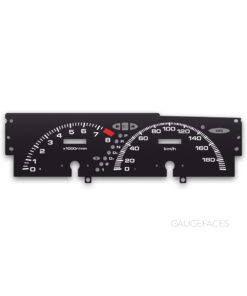 Honda Prelude IV BA8, BA9, BB1, BB2, BB3, BB4 (1991–1996) – Gauge Faces – Black
