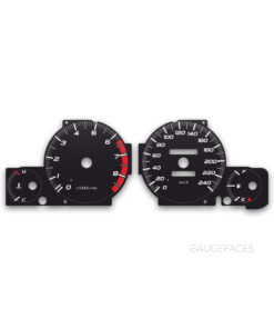 Honda Prelude V BB5, BB6, BB7, BB8, BB9 (1996–2001) – Gauge Faces – Black