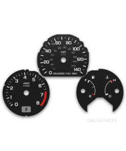 Honda Prelude III BA4, BA5, BA7 (1987–1991) – Gauge Faces – Black