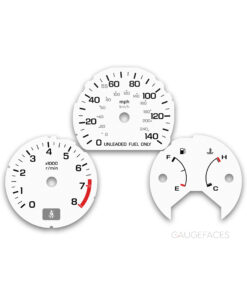 Honda Prelude III BA4, BA5, BA7 (1987–1991) – Gauge Faces – White