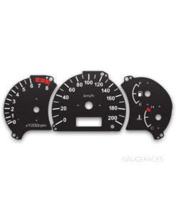 Hyundai Accent LC (1999-2012) – Gauge Faces – Black