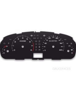 Hyundai Elantra III XD (2000-2006) – Gauge Faces – Black