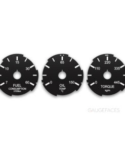 Hyundai Genesis Coupe (2008-2016) – Replacement additional indicators fuel, turbo, oil, torque – Black