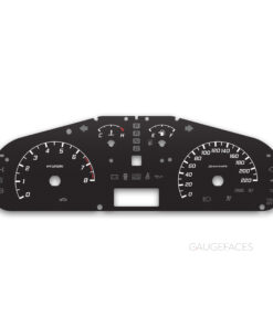 Hyundai Santa Fe 1 Classic SM (2000-2006) – Gauge Faces – Black