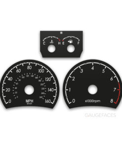 Hyundai Tiburon Coupe Tuscani (2007-2008) – Gauge Faces – Black