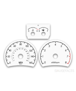 Hyundai Tiburon Coupe Tuscani (2007-2008) – Gauge Faces – White