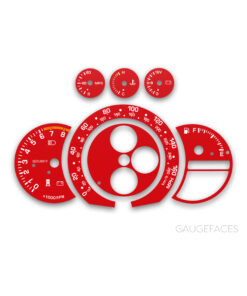 Toyota Altezza XE10 1998–2005 Gauge Faces - Red