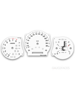 Toyota Soarer 430SCV (2001–2005) – Gauge Faces – White