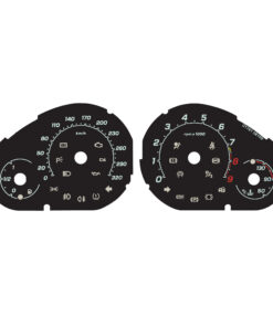For (2007-2019) Maserati GranTurismo – Gauge Face – 320 km/h – Black