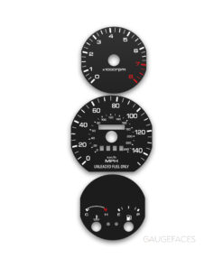 Mazda MX-6 (1993–1997) – Gauge Faces – Black