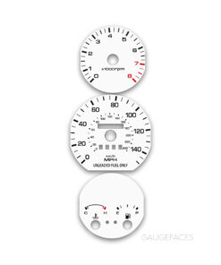 Mazda MX-6 (1993–1997) – Gauge Faces – White