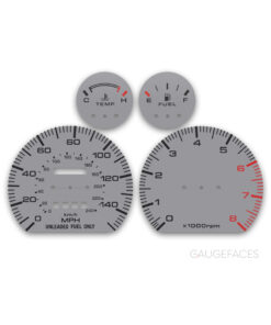 Custom Gauge Face for Mazda 626 - Gray