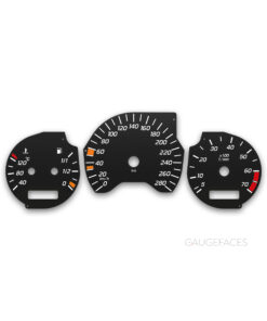 Mercedes-Benz W202 C-Class (1993–2000) – Gauge Faces – Black