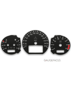 Mercedes-Benz W209 CLK (2003–2009) – Gauge Faces – Black