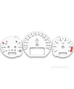 Mercedes-Benz W209 CLK (2003–2009) – Gauge Faces – White