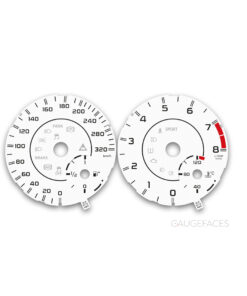 Mercedes-Benz SL-Class R231 (2013–2020) – Gauge Faces – White