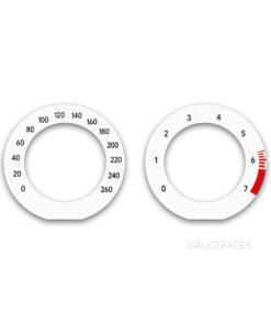 Mercedes-Benz SL500 R230 (2001-2006) – Gauge Faces – White