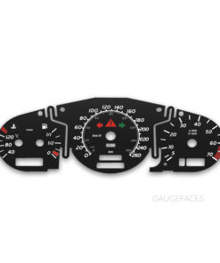 Mercedes-Benz SLK-Class R170 (1997–2004) – Gauge Faces – Black