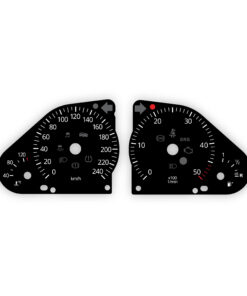 Mercedes-Benz G-Class W463 (2007-2012) Gauge Faces - 5000 RPM / 240 km/h - Black