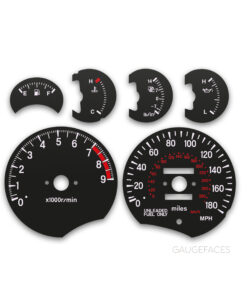 Mitsubishi 3000GT VR-4 (1990-1994) – Gauge Faces – Black