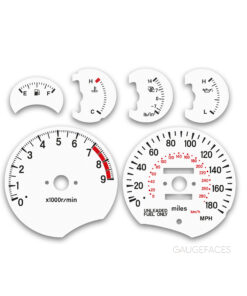 Mitsubishi 3000GT VR-4 (1990-1994) – Gauge Faces – White