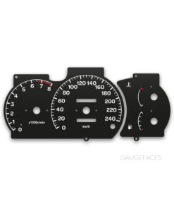 Mitsubishi Lancer Evolution V (1996–2000) – Gauge Faces – Black