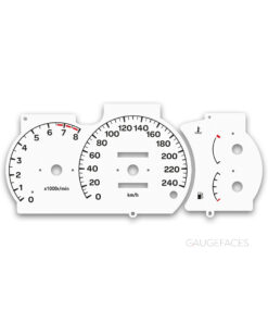 Mitsubishi Lancer Evolution V (1996–2000) – Gauge Faces – White