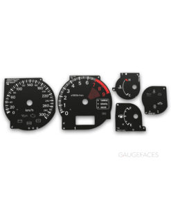 Mitsubishi Lancer Evolution VII, VIII, IX (2001–2007) – Gauge Faces – Black