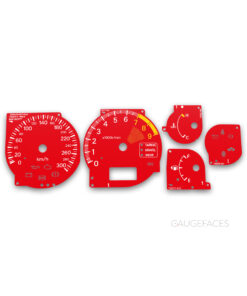 Mitsubishi Lancer Evolution VII, VIII, IX (2001–2007) – Gauge Faces – Red