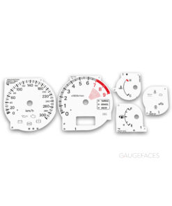 Mitsubishi Lancer Evolution VII, VIII, IX (2001–2007) – Gauge Faces – White