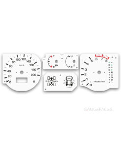 Mitsubishi Montero III 3rd Gen (1999–2006) – Gauge Faces – White