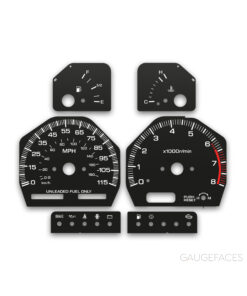 Nissan S13 240SX (1989-1994) – Gauge Faces – Black