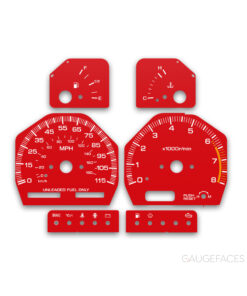 Nissan S13 240SX (1989-1994) – Gauge Faces – Red